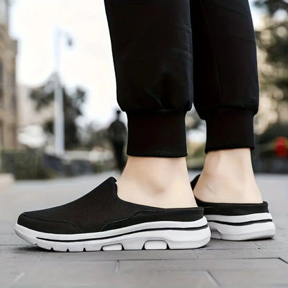 Dexter Breathable Mesh Slip-On Mules: Cushioned Lightweight Comfort Footwear