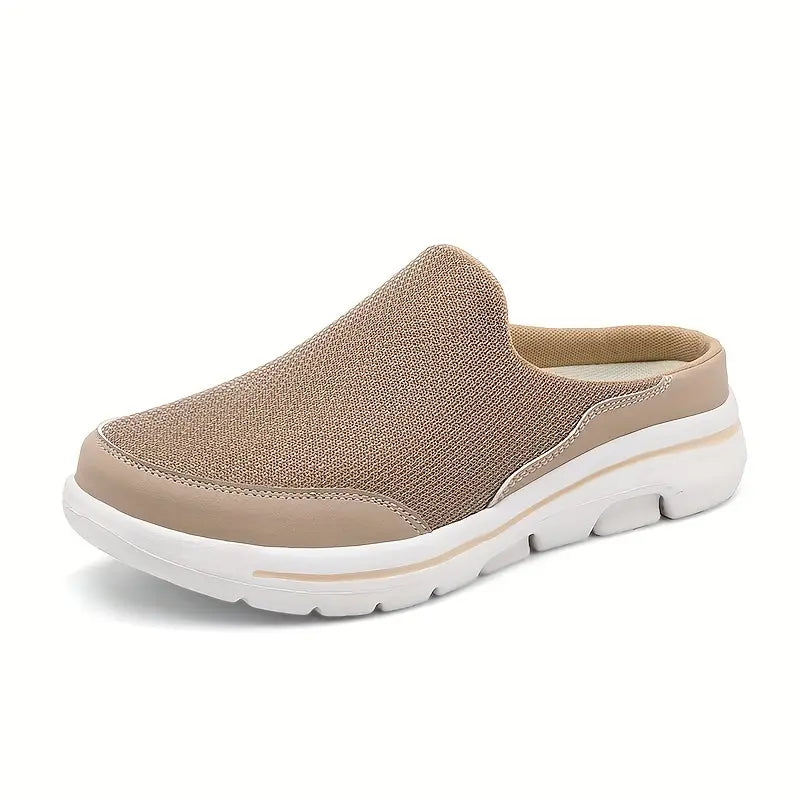 Dexter Breathable Mesh Slip-On Mules: Cushioned Lightweight Comfort Footwear