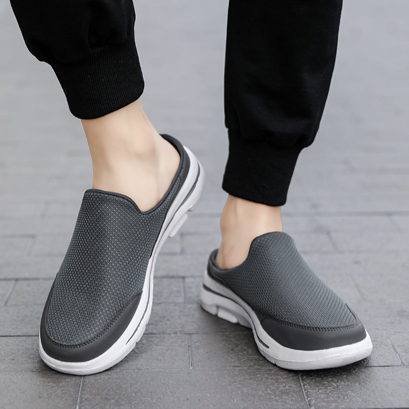 Dexter Breathable Mesh Slip-On Mules: Cushioned Lightweight Comfort Footwear