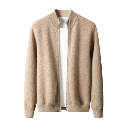Luxurious Gravenwald 100% Cashmere Full-Zip Cardigan: Cloud-Soft Warmth, Refined Style