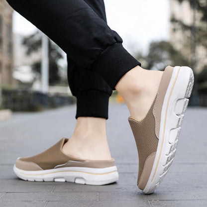 Dexter Breathable Mesh Slip-On Mules: Cushioned Lightweight Comfort Footwear