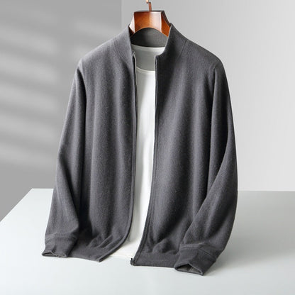 Luxurious Gravenwald 100% Cashmere Full-Zip Cardigan: Cloud-Soft Warmth, Refined Style