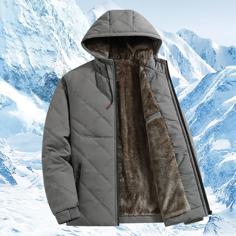 Gravenwald Drevon Wind-Resistant Fleece Hooded Jacket for Ultimate Warmth and Comfort