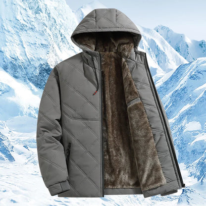 Gravenwald Drevon Wind-Resistant Fleece Hooded Jacket for Ultimate Warmth and Comfort