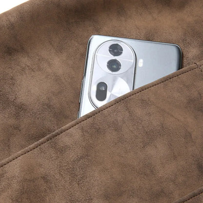 Gravenwald Ferrano Men's Suede Bomber Jacket: Modern Style, Ultimate Comfort